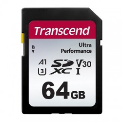 Памет Transcend 64GB SD Card UHS-I U3 A1 Ultra Performance - Офис техника