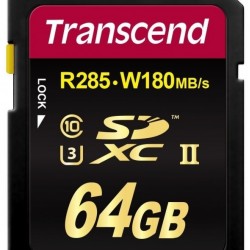 Памет Transcend 64GB SDXC Class3 UHS-II Card - Офис техника
