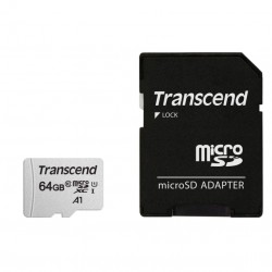 Памет Transcend 64GB microSD UHS-I U1 (with adapter) - Офис техника