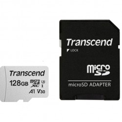 Памет Transcend 128GB microSD UHS-I U3A1 (with adapter) - Офис техника