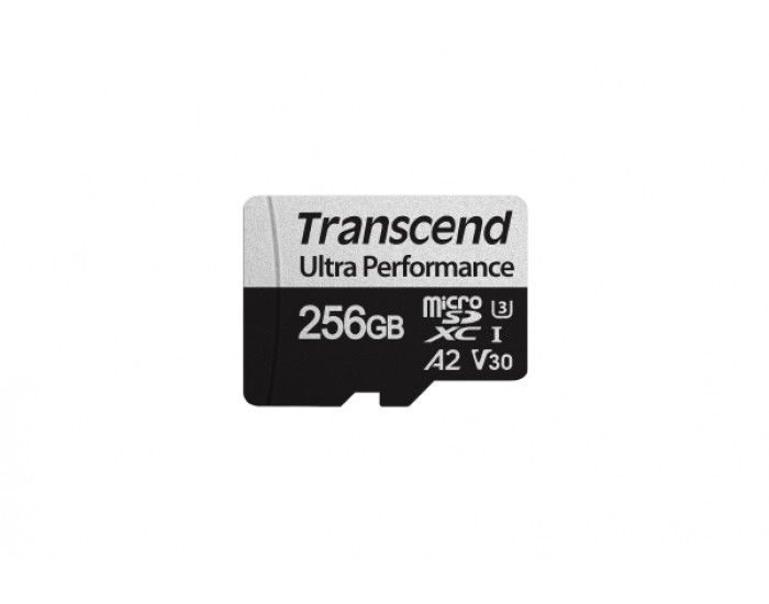Памет Transcend 256GB microSD w/ adapter UHS-I U3 A2 Ultra Performance Памет Transcend 256GB microSD w/ adapter UHS-I U3 A2 Ultra Performance