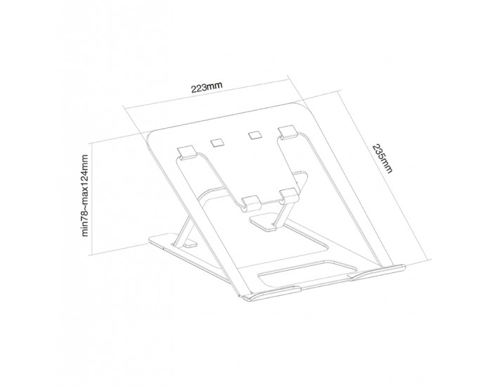 Стойка Neomounts by NewStar Notebook Desk Stand (ergonomic)