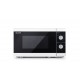Микровълнова печка Sharp YC-MG01E-W, Manual control, Built-in microwave grill, Grill Power: 1000W, Cavity Material -steel, 20l, 800 W, White/Black door, Defrost, Cabinet Colour: White