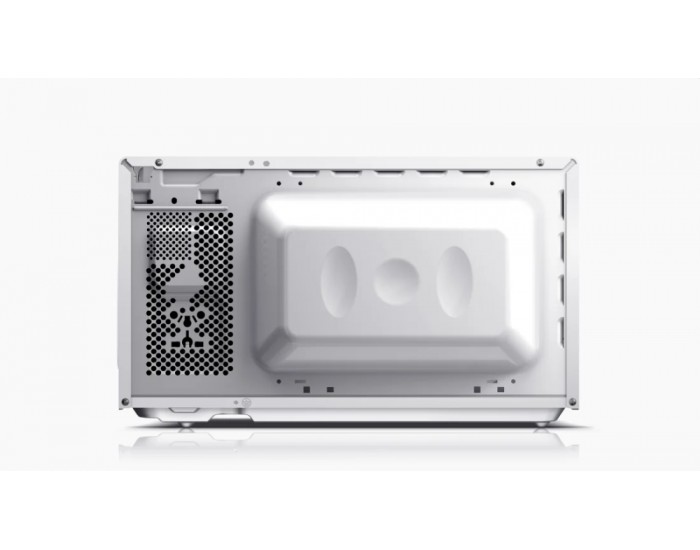 Микровълнова печка Sharp YC-MG01E-W, Manual control, Built-in microwave grill, Grill Power: 1000W, Cavity Material -steel, 20l, 800 W, White/Black door, Defrost, Cabinet Colour: White