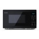 Микровълнова печка Sharp YC-MS02E-B, Fully Digital, Cavity Material -steel, 20l, 800 W, LED Display Blue, Timer & Clock function, Child lock, Silver/Black door, Defrost, Cabinet Colour: Black Микровълнова печка Sharp YC-MS02E-B, Fully Digital, Cavity Material -steel, 20l, 800 W, LED Display Blue, Timer & Clock function, Child lock, Silver/Black door, Defrost, Cabinet Colour: Black