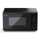 Микровълнова печка Sharp YC-MS02E-B, Fully Digital, Cavity Material -steel, 20l, 800 W, LED Display Blue, Timer & Clock function, Child lock, Silver/Black door, Defrost, Cabinet Colour: Black Микровълнова печка Sharp YC-MS02E-B, Fully Digital, Cavity Material -steel, 20l, 800 W, LED Display Blue, Timer & Clock function, Child lock, Silver/Black door, Defrost, Cabinet Colour: Black