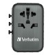 Адаптер Verbatim UTA-05 GaN III Universal Travel Adapter with 2 x USB-C PD 65W & QC 4+ / 2 x USB-A Адаптер Verbatim UTA-05 GaN III Universal Travel Adapter with 2 x USB-C PD 65W & QC 4+ / 2 x USB-A