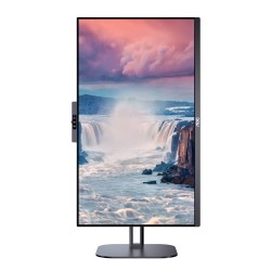 Монитор AOC 24V5CW/BK, 23.8" IPS WLED, 1920x1080@75Hz, 4ms GtG, 1ms MPRT, 300cd m/2, 1000:1, DCR 20M:1, FreeSync, FlickerFree, Low Blue Light, 5Wx2, 2MP Windows Hello, Tilt, Height Adjust, Pivot, Swivel, HDMI, DP, USB hub - Офис