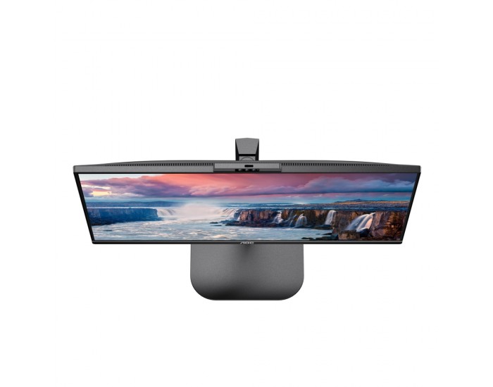Монитор AOC 24V5CW/BK, 23.8" IPS WLED, 1920x1080@75Hz, 4ms GtG, 1ms MPRT, 300cd m/2, 1000:1, DCR 20M:1, FreeSync, FlickerFree, Low Blue Light, 5Wx2, 2MP Windows Hello, Tilt, Height Adjust, Pivot, Swivel, HDMI, DP, USB hub