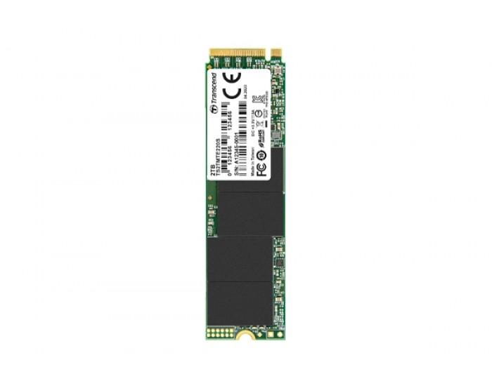 Твърд диск Transcend 2TB, M.2 2280, PCIe Gen3x4, M-Key, 3D TLC, with Dram Твърд диск Transcend 2TB, M.2 2280, PCIe Gen3x4, M-Key, 3D TLC, with Dram