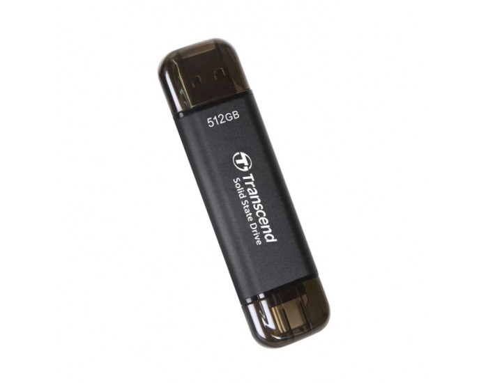 Твърд диск Transcend 512GB, External SSD, ESD310C, USB 10Gbps, Type C/A Твърд диск Transcend 512GB, External SSD, ESD310C, USB 10Gbps, Type C/A