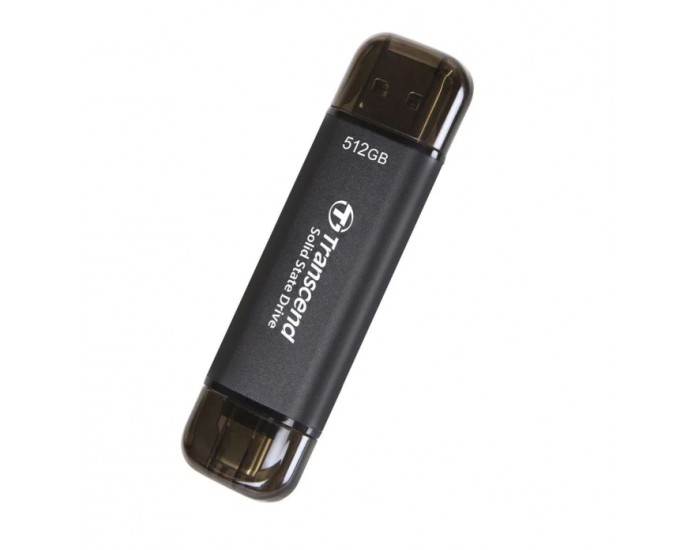 Твърд диск Transcend 512GB, External SSD, ESD310C, USB 10Gbps, Type C/A Твърд диск Transcend 512GB, External SSD, ESD310C, USB 10Gbps, Type C/A