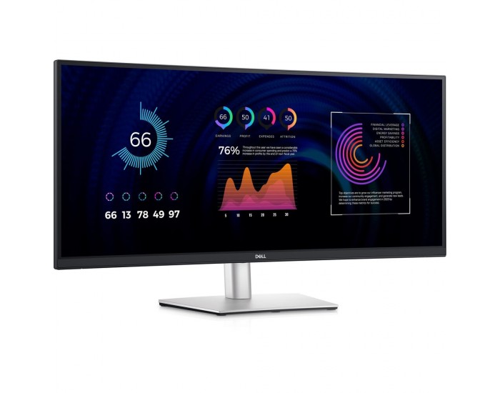 Монитор Dell P3424WE, 34" Curved, WQHD AG, IPS, 21:9, 5ms, 1000:1, 300 cd/m2, (3440x1440 ), 99% sRGB, HDMI, DP, USB-C PD of up to 90W, USB 3.2 hub, KVM ports, RJ45, ComfortView Plus, Height Adjustable, Swivel, Tilt, Black Монитор Dell P3424WE, 34" Curved, WQHD AG, IPS, 21:9, 5ms, 1000:1, 300 cd/m2, (3440x1440 ), 99% sRGB, HDMI, DP, USB-C PD of up to 90W, USB 3.2 hub, KVM ports, RJ45, ComfortView Plus, Height Adjustable, Swivel, Tilt, Black