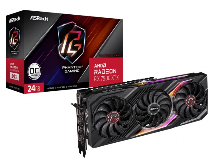 Видео карта Asrock RX7900 XT X24GB Phantom Gaming OC