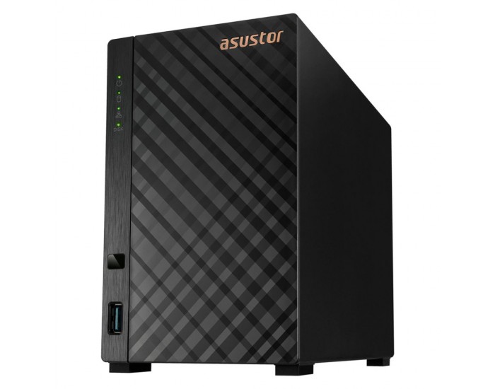 Мрежов сторидж Asustor AS1102TL, 2 bay NAS, Realtek RTD1619B, Quad Core, 1.7 GHz, 1GB DDR4 (not expandable), 1GbE x1, USB 2.0 x1, USB3.2 Gen1 x1, WOW (Wake on WAN), System Sleep Mode