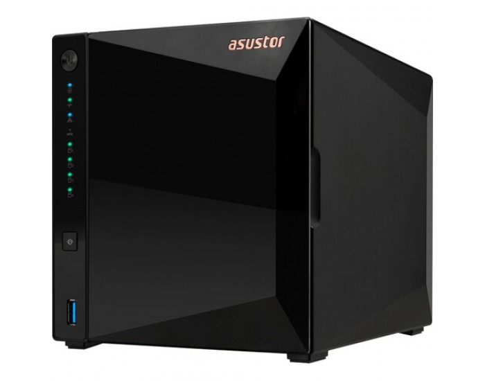 Мрежов сторидж Asustor AS3304T_V2, 4 bay NAS, Realtek RTD1619B, Quad-Core, 1.7GHz, 2GB DDR4 (not ex.), 2.5GbE x1, USB3.2 Gen1 x3, WOW (Wake on WAN), Ttoolless installation, with hot-swappable tray, hardware encryption, MyArchive, EZ connect, EZ Sync, WoL, Мрежов сторидж Asustor AS3304T_V2, 4 bay NAS, Realtek RTD1619B, Quad-Core, 1.7GHz, 2GB DDR4 (not ex.), 2.5GbE x1, USB3.2 Gen1 x3, WOW (Wake on WAN), Ttoolless installation, with hot-swappable tray, hardware encryption, MyArchive, EZ connect, EZ Sync, WoL,