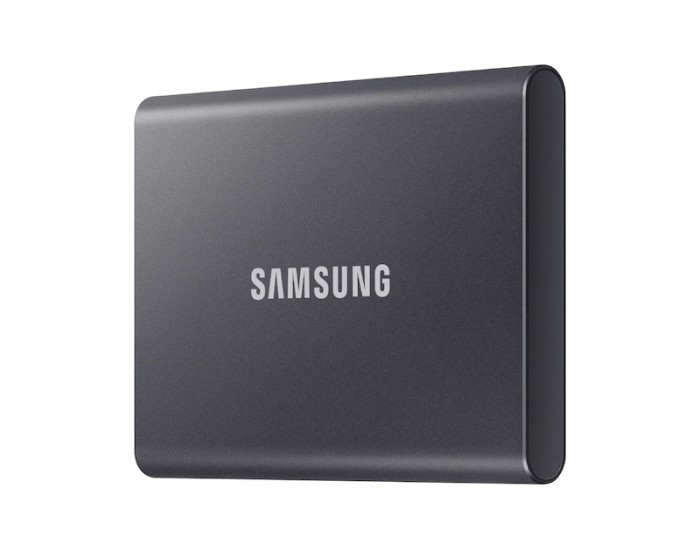 Твърд диск Samsung Portable SSD T7 2TB, USB 3.2, Read 1050 MB/s Write 1000 MB/s, Titan Gray Твърд диск Samsung Portable SSD T7 2TB, USB 3.2, Read 1050 MB/s Write 1000 MB/s, Titan Gray