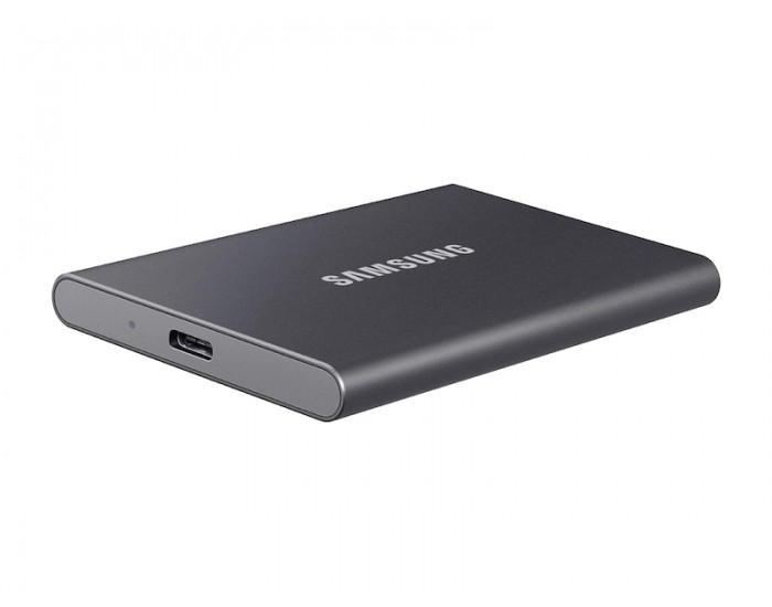 Твърд диск Samsung Portable SSD T7 2TB, USB 3.2, Read 1050 MB/s Write 1000 MB/s, Titan Gray Твърд диск Samsung Portable SSD T7 2TB, USB 3.2, Read 1050 MB/s Write 1000 MB/s, Titan Gray