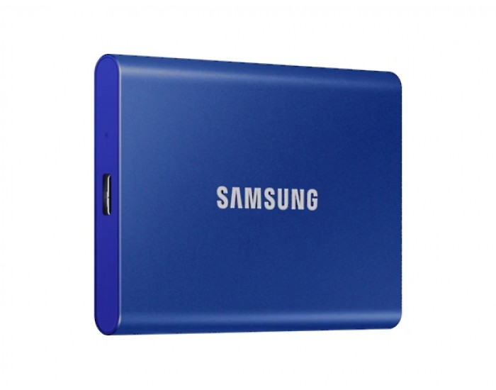 Твърд диск Samsung Portable SSD T7 2TB, USB 3.2, Read 1050 MB/s Write 1000 MB/s, Indigo Blue Твърд диск Samsung Portable SSD T7 2TB, USB 3.2, Read 1050 MB/s Write 1000 MB/s, Indigo Blue