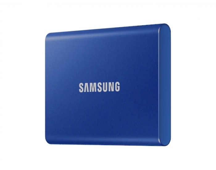 Твърд диск Samsung Portable SSD T7 2TB, USB 3.2, Read 1050 MB/s Write 1000 MB/s, Indigo Blue Твърд диск Samsung Portable SSD T7 2TB, USB 3.2, Read 1050 MB/s Write 1000 MB/s, Indigo Blue