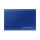 Твърд диск Samsung Portable SSD T7 2TB, USB 3.2, Read 1050 MB/s Write 1000 MB/s, Indigo Blue Твърд диск Samsung Portable SSD T7 2TB, USB 3.2, Read 1050 MB/s Write 1000 MB/s, Indigo Blue