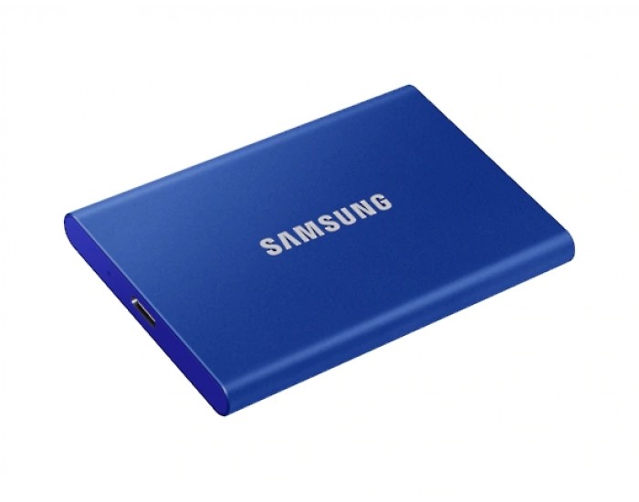Твърд диск Samsung Portable SSD T7 2TB, USB 3.2, Read 1050 MB/s Write 1000 MB/s, Indigo Blue Твърд диск Samsung Portable SSD T7 2TB, USB 3.2, Read 1050 MB/s Write 1000 MB/s, Indigo Blue