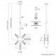 Стойка Neomounts by Newstar Back to Back Screen Ceiling Mount (Height: 106-156 cm) Стойка Neomounts by Newstar Back to Back Screen Ceiling Mount (Height: 106-156 cm)