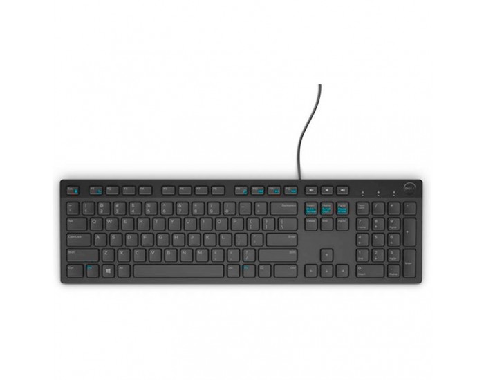 Клавиатура Dell KB216 Wired Multimedia Keyboard Bulgarian Black