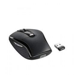Мишка Fujitsu Wireless Mouse WI660, 2.4 GHz, 16 channels, Silent keys (90% noise reduction), Nano USB receiver, Blue LED sensor, 8 buttons 5 programmable, Mouse resolution 1000/1600/2000 dpi, USB, Black - Офис