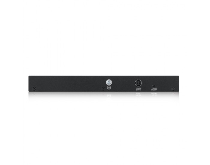 Комутатор ZyXEL GS1900-8HP, 8-port GbE L2 PoE Smart Switch, 802.3at, desktop, fanless, 70 Watt