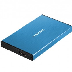 Кутия за твърд диск Natec External HDD/SSD Enclosure Rhino Go SATA 2.5" USB 3.0 Blue - Natec