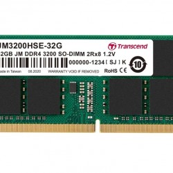 Памет Transcend 32GB JM DDR4 3200Mhz SO-DIMM 2Rx8 2Gx8 CL22 1.2V - Офис техника
