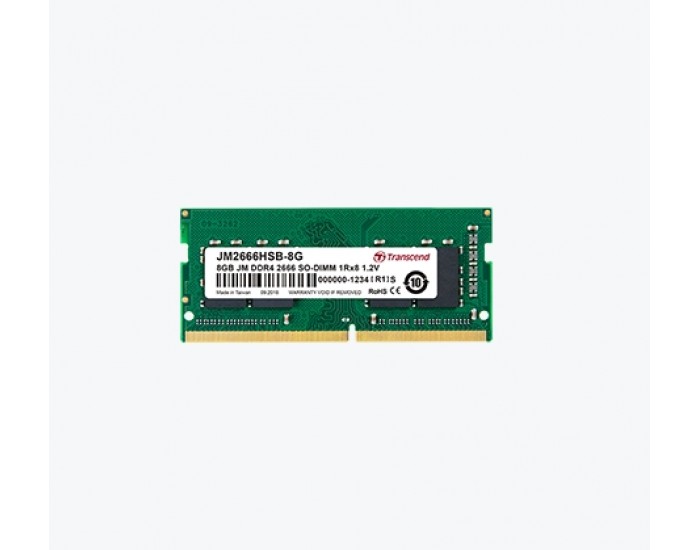 Памет Transcend 4GB 260pin SO-DIMM DDR4 2666 1Rx8 512Mx8 CL19 1.2V Памет Transcend 4GB 260pin SO-DIMM DDR4 2666 1Rx8 512Mx8 CL19 1.2V