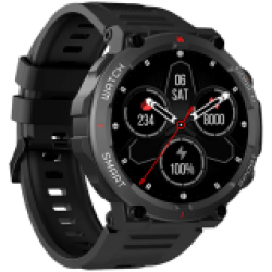Blackview W50 Black, 1.39-inch HD LCD 360x360, 370mAh Battery, 24-hour SpO2 Detection + Heart Rate Monitoring, Calls and SMS notification, Black - Смарт Продукти, Смарт часовници