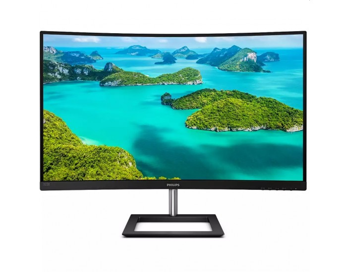 Монитор Philips 322E1C, 31.5" Curved 1500R VA WLED, 1920x1080@75Hz, 4ms GtG, 250cd/m2, 3000:1, Mega Infinity DCR, FreeSync/Adaptive Sync, FlickerFree, Low Blue Mode, Tilt, D-SUB, HDMI, DP Монитор Philips 322E1C, 31.5" Curved 1500R VA WLED, 1920x1080@75Hz, 4ms GtG, 250cd/m2, 3000:1, Mega Infinity DCR, FreeSync/Adaptive Sync, FlickerFree, Low Blue Mode, Tilt, D-SUB, HDMI, DP