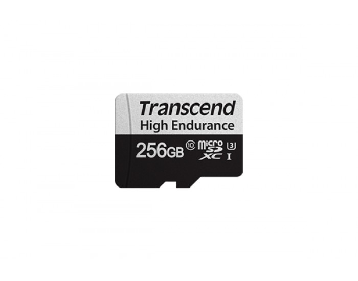 Памет Transcend 256GB microSD w/ adapter U3, High Endurance Памет Transcend 256GB microSD w/ adapter U3, High Endurance
