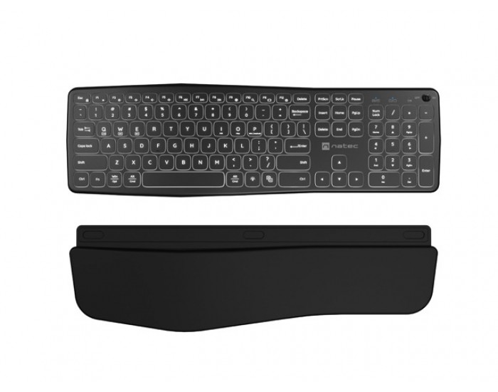 Клавиатура Natec wireless bluetooth keyboard PORIFERA x-scissors, backlit ergonomic us layout Клавиатура Natec wireless bluetooth keyboard PORIFERA x-scissors, backlit ergonomic us layout