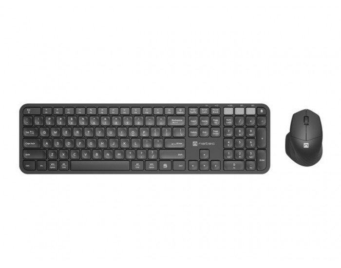 Комплект Natec Set 2 in 1 Keyboard Octopus + Mouse US Layout Wireless Bluetooth + 2.4 GHz USB Комплект Natec Set 2 in 1 Keyboard Octopus + Mouse US Layout Wireless Bluetooth + 2.4 GHz USB