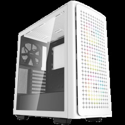 DeepCool CK560 White Mid Tower Case, Mini-ITX / Micro-ATX / ATX / E-ATX, 2xUSB3.0, 1xAudio, 1xType-C, ABS+SPCC+Tempered Glass, Mesh Pane R-CK560-BKAAE4-G-1 - Аксесоари, Кутии, Вентилатори