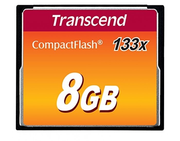Памет Transcend 8GB CF Card (133X) Памет Transcend 8GB CF Card (133X)