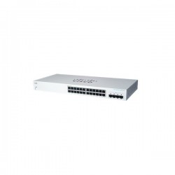 Комутатор Cisco CBS220 Smart 24-port GE, PoE, 4x1G SFP - Рутери и Суичове