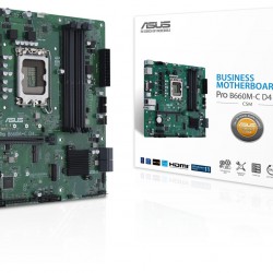 ASUS PRO B660M-C D4-CSM LGA1700 4xDIMM DDR4 TPM 4xSATA 2xM.2 1xHDMI 1xVGA 2xDP MB - Компютърни Компоненти