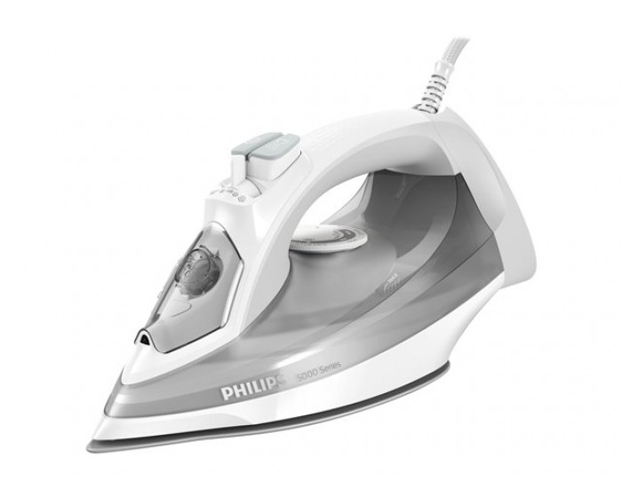 PHILIPS Steam iron Series 5000 40g/min 160g steam boost SteamGlide Plus 2400 W white/gray PHILIPS Steam iron Series 5000 40g/min 160g steam boost SteamGlide Plus 2400 W white/gray