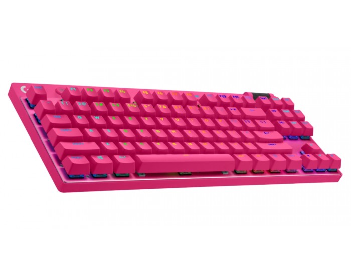 LOGITECH G PRO X TKL LIGHTSPEED Mechanical Gaming Keyboard - MAGENTA - US INT'l - TACTILE LOGITECH G PRO X TKL LIGHTSPEED Mechanical Gaming Keyboard - MAGENTA - US INT'l - TACTILE