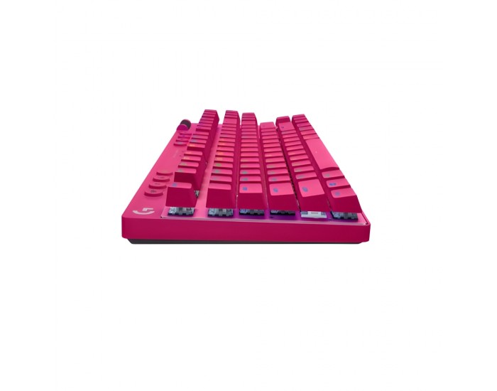 LOGITECH G PRO X TKL LIGHTSPEED Mechanical Gaming Keyboard - MAGENTA - US INT'l - TACTILE LOGITECH G PRO X TKL LIGHTSPEED Mechanical Gaming Keyboard - MAGENTA - US INT'l - TACTILE