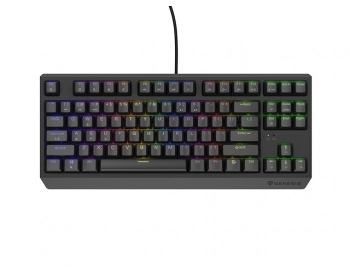 Клавиатура Genesis Gaming Keyboard Thor 230 TKL US RGB Mechanical Outemu Red Black Hot Swap Клавиатура Genesis Gaming Keyboard Thor 230 TKL US RGB Mechanical Outemu Red Black Hot Swap