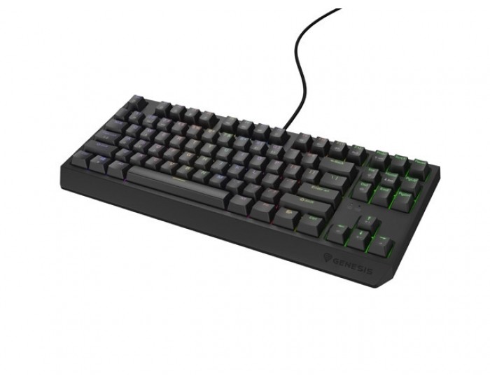 Клавиатура Genesis Gaming Keyboard Thor 230 TKL US RGB Mechanical Outemu Red Black Hot Swap Клавиатура Genesis Gaming Keyboard Thor 230 TKL US RGB Mechanical Outemu Red Black Hot Swap
