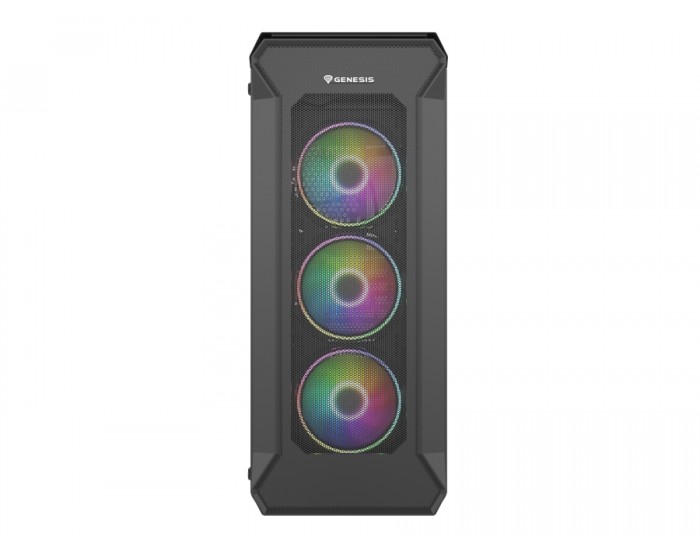 Кутия за компютър Genesis Gaming PC Case IRID 505 ARGB V2 Midi Tower Window Black Кутия за компютър Genesis Gaming PC Case IRID 505 ARGB V2 Midi Tower Window Black