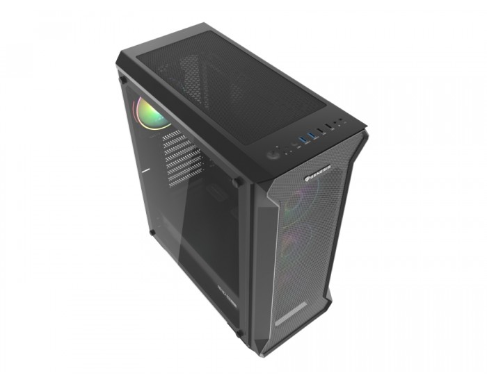 Кутия за компютър Genesis Gaming PC Case IRID 505 ARGB V2 Midi Tower Window Black Кутия за компютър Genesis Gaming PC Case IRID 505 ARGB V2 Midi Tower Window Black