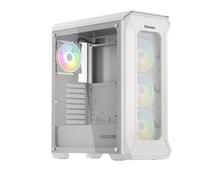 Кутия за компютър Genesis Gaming PC Case IRID 505 ARGB V2 Midi Tower Window White Кутия за компютър Genesis Gaming PC Case IRID 505 ARGB V2 Midi Tower Window White